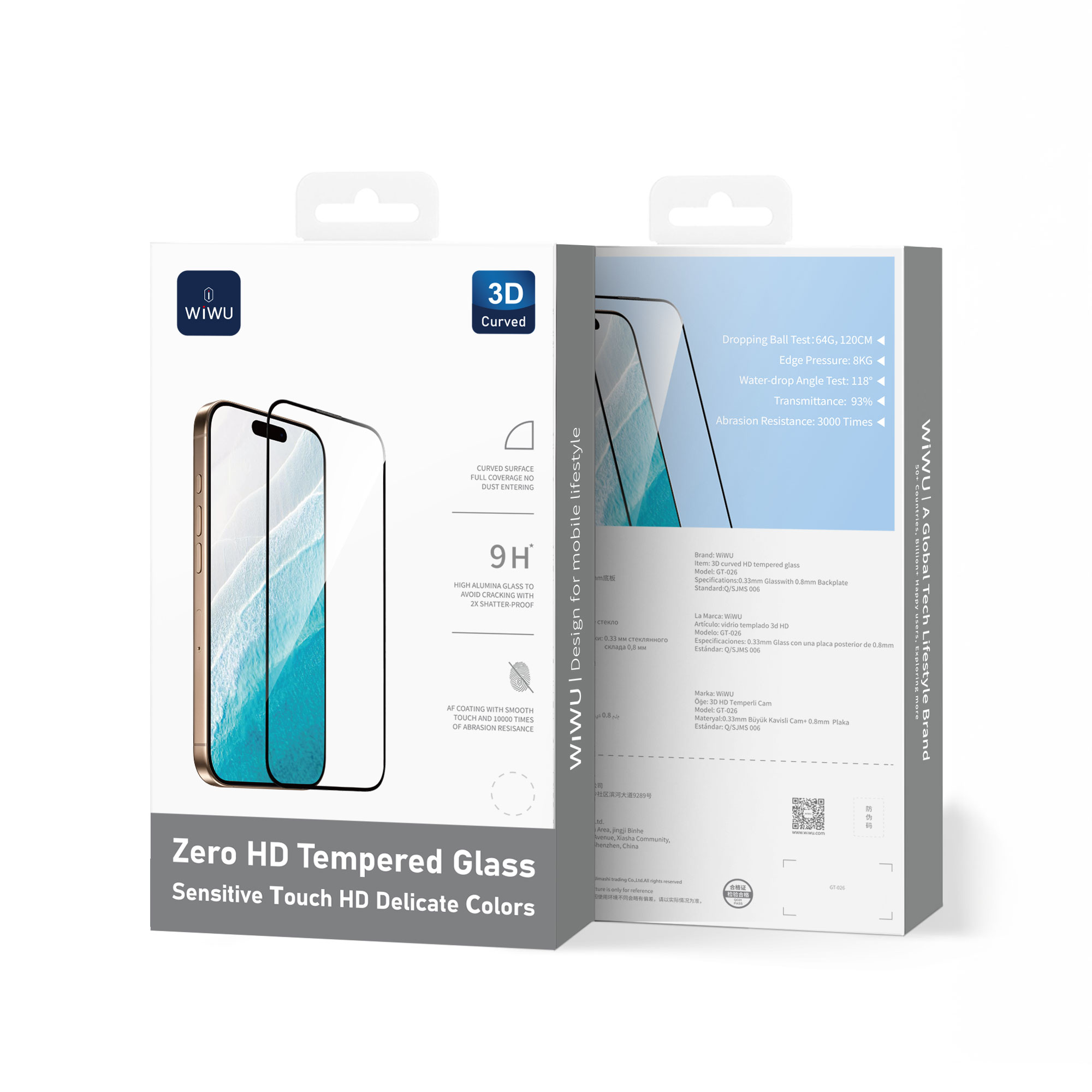 WiWU 3D Crystal tempered glass for iPhone 17 Pro Max
